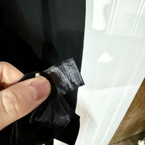 Tahari Dress Women Size 2 Black Asymmetrical Sleeveless Mini Deep V Neck Comfort - Picture 4 of 7